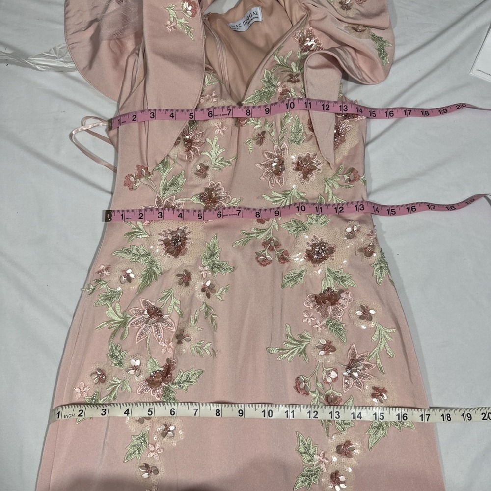 NWT MAC DUGGAL [ 2 ] 11773 Flutter Sleeve Embellished Mermaid Gown J2349 - Picture 4 of 15